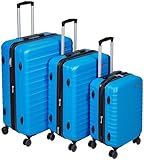 Amazon Basics Hartschalen - kofferset - 3-teiliges Set (55 cm, 68 cm, 78 cm), Hellblau