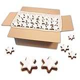 Lebkuchenwelt Zimtsterne im Karton 2 kg - Echte Konditor-Qualität Weihnachtsgebäck Weihnachtskekse Weihnachtsplätzchen Feines Kaffegebäck Teegebäck