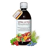 Vital Ultra - 480 ml - Mikronährstoffkonzentrat mit Vitaminen, Mineralien, Spurenelementen, Pflanzenstoffen und Omega-3-Fettsäuren - flüssiges Lebensmittel aus über 70 Zutaten mit bis zu 60 Portionen