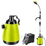 JUDANNA Akku-Tauchdruck Regenfasspumpe für Makita 18V Akku, 300W Schmutzwasserpumpe Tauchpumpe, Fördermenge 5000L/h, Förderhöhe 8 m (ohne Akkus)