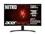 Acer Nitro ED273 S3 Gaming Monitor 27 Zoll (69 cm Bildschirm) Full HD, 165 Hz (180Hz OC), 1ms(VRB), 1x HDMI 2.0, 1x HDMI 1.4, 1xDP 1.2, AMD FreeSync Premium, schwarz