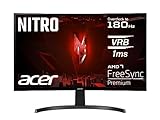 Acer Nitro ED273 S3 Gaming Monitor 27 Zoll (69 cm Bildschirm) Full HD, 165 Hz (180Hz OC), 1ms(VRB), 1x HDMI 2.0, 1x HDMI 1.4, 1xDP 1.2, AMD FreeSync Premium, schwarz