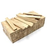 80x Holzleiste 22x8x160mm Eiche lose Bastelklötzchen zum Basteln Bastelstäbe (Eiche 22x8mm)
