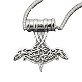 ZIAFRPN Vintage Wikinger Krähe Tomahawk Anhänger Charme Herren Halskette Mode Hip Hop Punk Accessoires Schmuck Party Geschenk