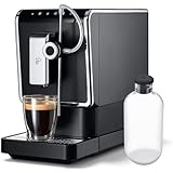 Tchibo Kaffeevollautomat Esperto Pro, inkl. passender Milchkaraffe aus Glas, perfekter Kaffeegenuss für Caffè Crema, Espresso und Milchspezialitäten, 600ml Milchbehälter, anthrazit