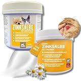 Zinksalbe Pferd Hund Katze + Lebertran Zinksalbe Wundsalbe Wund Creme I Zink Creme Wunde I Ekzem Salbe mit Zink bei Mauke I Wundheil Creme I Wundheilung I Maukesalbe Wund Heilsalbe für Tiere 2x250ml