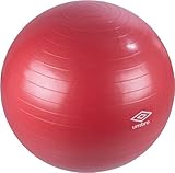 Umbro Gymnastikball - Ø75 CM - Rot - Sitzball Büro - Medizinball - Sport und Rehabilitation