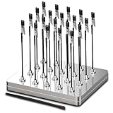 Dritte Hand Löten, 20 x Löthilfe mit Krokodilklemmen und Magnetischem Sockel, Enthält 1 Bürsten, Rutschfestem Design und Flexibler, Ideal für Löthilfe, Platinenhalter und Modellbau Zubehör (Groß)