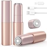 Mini Rasierer Damen Gesichtshaarentferner für Frauen Aufladbar: iFanzeTech Gesichtsrasierer Frauen für Schnelle und Sanfte Rasur, Oberlippe, Kinn und Wangen, für Unterwegs