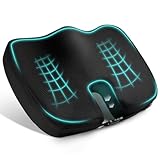 Ainiv Orthopädisches Sitzkissen, Ergonomisches Sitzkissen, Memory Schaum Orthopädisches Sitzkissen für Bürostuhl, Rollstuhl,Autositz, Kissen für Steißbein, Ischias, Hämorrhoiden Rückenschmerzlinderung