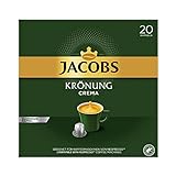 Jacobs Kaffeekapseln Krönung Crema, 200 Nespresso kompatible Kapseln, 10er Pack, 10 x 20 Getränke, 1040 g