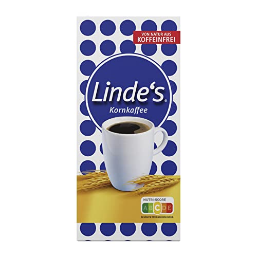 LINDE'S KORNKAFFEE, koffeinfrei, mit Gerstenmalz, mild-würziger Geschmack & intensives Aroma ohne Koffein, 1er Pack (1 x 500 g)