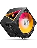 upHere UE2 Elite KC8C CPU Kühler ARGB 120mm,Dual-Tower mit 8 Heatpipes,TDP 280W,Prozessorlüfter für AM5/AM4/AM3 Intel 1851/1700/115x/1200,Leiser PC Kühler