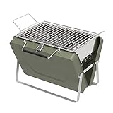 PNAJFUEL Grill Holzkohlegrill Tragbarer Grill Für Zu Hause Koffer-Grill Klappbare Grillroste/Green
