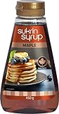 Sukrin Syrup Maple - dickflüssiger Ahornsirup mit reduziertem Kohlenhydratanteil zum Süßen und Backen mit 49% Ballaststoffen (450g Flasche)