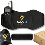 VeoFit Advance Bauchmuskeltrainer Elektrisch Stimulationsgerät für Muskelaufbau- EMS Trainingsgerät für Männer und Frauen - 10 Programme, 99 Intensitätsstufen - ohne Gel - Taillenumfang 140cm