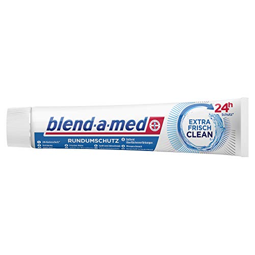 Blend-a-med Rundumschutz Extra Frisch Clean Zahnpasta, 6er Pack (6 x 75 ml)