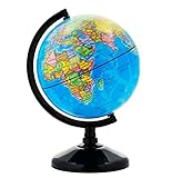 Exerz 14cm Schülerglobus - Deutsche Karte - Globus Bildung Drehbarer - Pädagogische/Geografische - Lehrmaterial Globen Politische Karte - Durchmesser 14cm