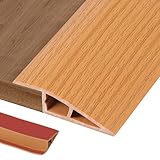 2M PVC Bodenbelag Übergangsstreifen Selbstklebend Schwelle Höhenunterschied Boden Übergangsprofil Boden Übergangsprofil für Höhenunterschied von 1 cm (Breite 5 cm, Eiche gelb)