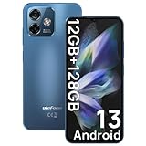 Ulefone Note 16 Pro Android 13 Handy, 12GB+128GB/SD-256GB, 6.52' HD+5G WiFi, 50MP+8MP Dual Kamera 4400mAh Smartphone, Dual SIM 4G Smartphone Ohne Vertrag, Face ID/GPS/OTG/Blau