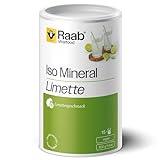 Raab Vitalfood Iso Mineral Limette, isotonisches Getränk, Getränke-Pulver, leicht löslich, isotonisch, vegan, glutenfrei, mit Acerola 1er Pack (600 g Dose)