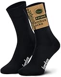 Piarini Bambussocken 6 Paar Herrensocken Anzugsocken lang bambus socken schwarz