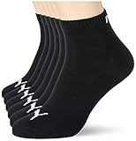 Puma Herren Quarters Sportsocken 6er Pack, Schwarz, 39-42