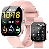 Smartwatch Damen Herren mit Telefonfunktion, 1.91' Fitnessuhr Damen, 100+Sportmodi IP68 Wasserdicht Sportuhr, Smart Watch mit Schrittzähler, Herzfrequenz, SpO2, Schlafmonitor, Uhren für Android iOS