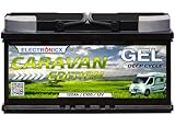 Gel Batterie 12V 120Ah Caravan Edition Solarbatterien GEL-Technologie 12V Akku Solar, Solarbatterie Bootsbatterie Wohnmobile, Wohnwagen 120 Ah Camping