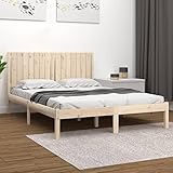 ShGaxin Massivholzbett Kiefer 160x200 cm, Familienbett, Bed Frame, Bettstell, Bettrahmen, Jugendbett, Schlafzimmer Bett, Bettgestell - 3104423