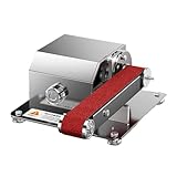 LOVIVER Mini-Bandschleifer, elektrischer Doppelschleifer, Werkzeugmesserschärfen, Messerschärfer-Schleifmaschine für die Metall- und Holzbearbeitung