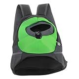 Toddmomy Rucksack Für Haustiere Reisetasche Für Hunde Rucksackträger Für Haustiere Kleiner Hunde -Rucksack Hundehalter Für Die Brust Hund Babytrage Light Green Oxford-Stoff