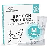Spot On Zecken- und Floh Schutz für Hunde (M: 10-20 kg), Effektiver Zeckenschutz für den Hund, 3 Monate Langzeitwirkung gegen Zecken