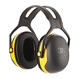 3M Peltor X2 Kapselgehörschutz – idealer Gehörschutz vor hohen Geräuschpegeln im Bereich von 94-105 dB (SNR: 31 dB), zum Beispiel beim Arbeiten mit Schleifmaschinen, 1-er-Pack, Schwarz/Gelb