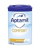 Aptamil Comfort – Spezialnahrung von Geburt an, Zum Diät Management, Bei Koliken, Blähungen & Verstopfungen, Palmöl, Milchpulver, 1x 800 g