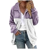 Yunshenla Winterjacke Damen Mit Kreativem Blockstreifen-Design, Mit Windabweisender Kapuze Und Funktionalen Taschen, Ideal FüR Winterliche Abenteuer Und Stadtentdeckungen S-XXL