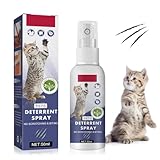 FQQF Katzenabwehrspray,Anti Kratz Spray Katzen,Kratzschutz für Katze Hund,Fernhaltespray Katzen,Kratzfestes Spray,Katzenabwehrspray für Innen und Außen,Natürlich Effektiv,50ml