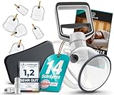 KURGLAS Schröpfgläser mit Vakuumpumpe [14 Stück] - Medizinische Schröpfen mit Therapiemagneten & Faszienschaber - Schröpfset mit e-Book - Schröpfglas aus Kunststoff - Gegen Verspannungen & Cellulite