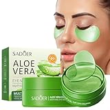 Augenpads, 60 Pcs Eye Pads, Kollagen Augenpads Gegen Augenringe, Hyaluronsäure Augenmaske mit Aloe Vera, Anti Aging Eye Patches, Entfernen Falten, Tränensäcke, Puffiness, für Feuchtigkeitsspendend