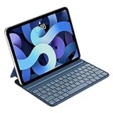 HOU iPad Air 5. Gen 2022 Tastatur, iPad pro 11-Zoll-Tastatur (4./3./2./1st), iPad Air 4. Gehäuse mit Tastatur, Folio, Magnetaufladung, Ultra Slim,QWERTZ-Layout,Blau