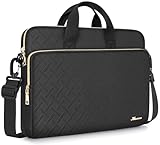 KIZUNA Laptoptasche 15.6 Zoll Notebook Tasche Laptop Für MacBook Pro 16 M3 & M2 Max/16 Lenovo IdeaPad 5 Pro/Flex 5 & 5i/16 Legion Pro 5/IdeaPad 3i/HP Envy/Huawei Hülle Sleeve Shoulder Bag,Schwarz