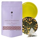 Asayu Japan Gyokuro & Genmaicha Mischung Grüner Tee - 2,5 g x 15 Beutel, Gerösteter Brauner Reis mit Gyokuro-Pulver, 100% Hergestellt in Japan