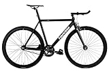 FabricBike Light - Fixed Gear Fahrrad, Single Speed Fixie Starre Nabe, Aluminium Rahmen und Gabel, Räder 28', 4 Farben, 3 Größen, 9.45 kg (Größe M) (L-58cm, Light Matte Black)