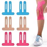 6 Stück Kinesiotapes, Kinesiologie Tape, Sport Tape, Kinesio Tapes, Knie Kinesiotape, Precut Kinesiotapes, Sport Tapeband Bondage Tape, Elastisches Physio Für Joints Support & Muskel Schmerzlinderung