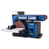 Scheppach Band- & Tellerschleifer BTS800Vario Schleifmaschine mit LCD Display & stufenloser Vario Speed | 400W | klappbar | Schleifband 914x100mm | Ø150mm Klettschleifteller | inkl. Queranschlag