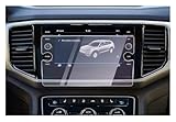 GPS Displayschutzfolie Für VW Für Atlas 2018-2023 Gehärtetem Glas Film 8 Zoll LCD Auto Infotainment Radio GPS Navigation Displayschutzfolie Dashboard Navigation Schutzfolie