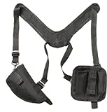 Horizontales Waffenkoffer für Waffen. Ideal für Pistolen und Revolver aus Cordura-Gewebe. Geeignet für Luftgewehre, Softair- und Schusswaffen