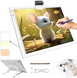Leuchttisch A3, Diamond Painting Leuchttisch, Diamond Painting Tisch Leuchtkasten, LED Lightbox Lightpad