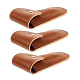BESPORTBLE 3 Stück Teiliges PU Leder Mundharmonika Etui Kompakte Robuste Aufbewahrungstasche Tragbare Harmonica Schutztasche Leichtes Design für Reisen und Outdoor Stilvoll und Praktisch