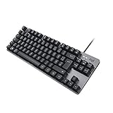 Logitech K835 TKL Kabelgebundene Mechanische Aluminium Tastatur - Tenkeyless PC Keyboard mit kompaktem und komfortablem Design, Taktiler Switches, Deutsches QWERTZ-Layout - Grau
